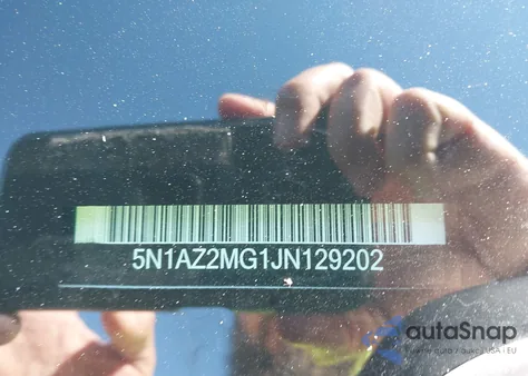 2018 Nissan Murano Sv z USA, uszkodzony, nr VIN 5N1AZ2MG1JN129202